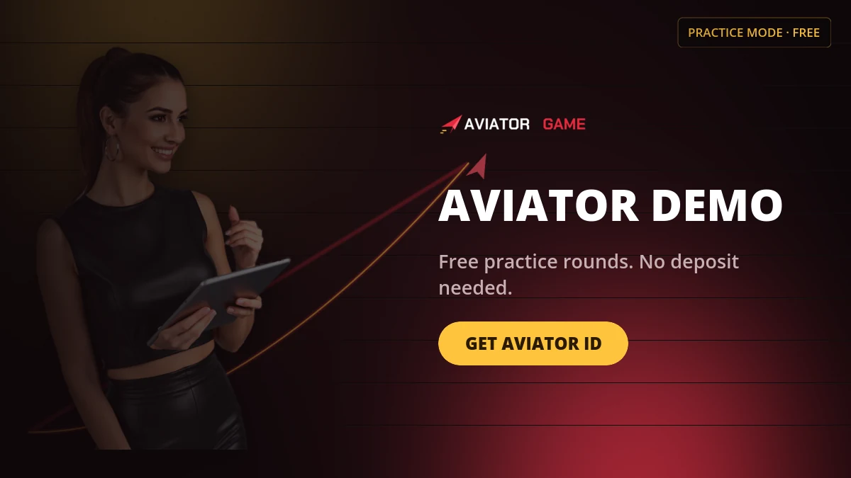 Aviator demo practice mode running with fake credits instead of a real balance