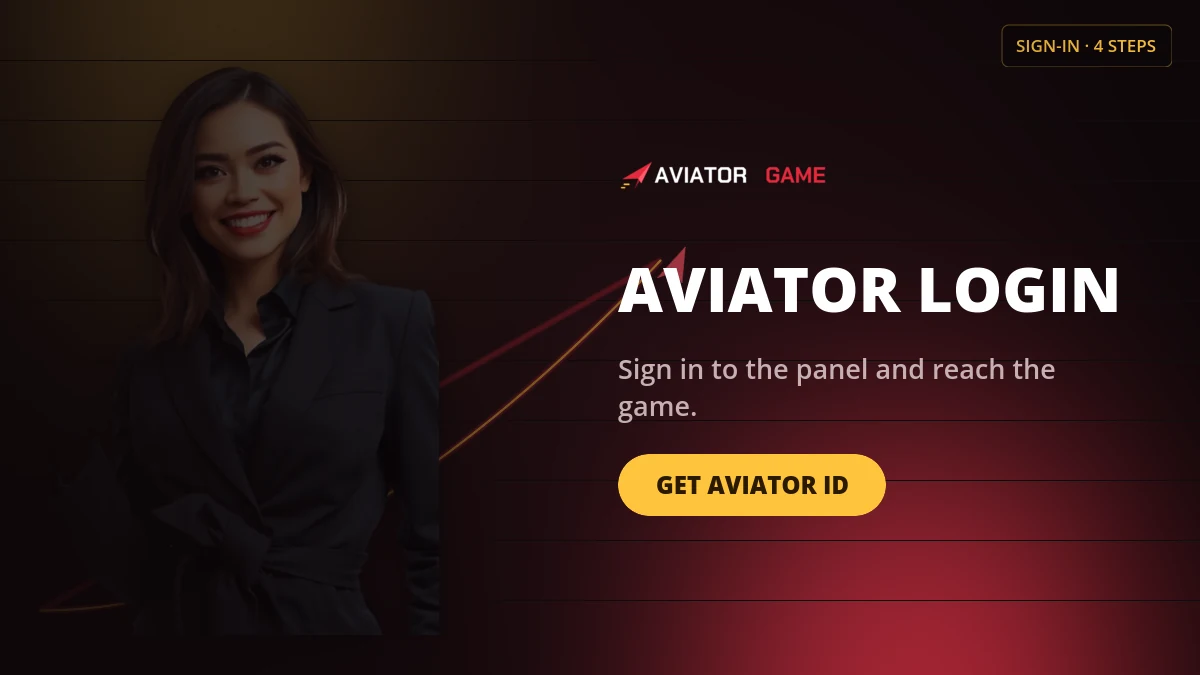 Aviator login card on a betting slot, with the username and password fields